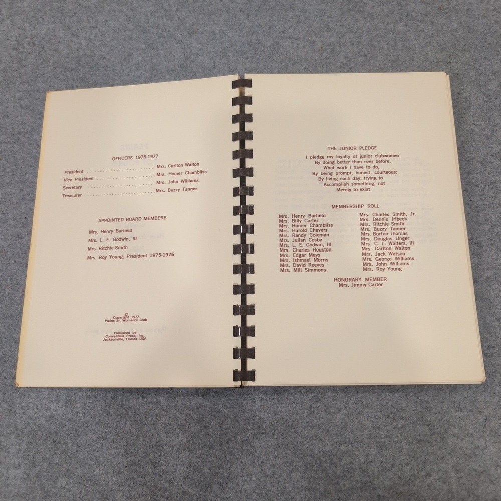 Plains Pot-Pourri Food Favorites Plains GA Jimmy Carter Family Recipes 1977 - Picture 3 of 6